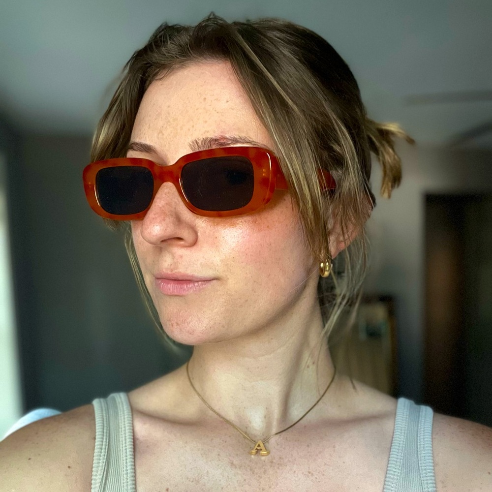 Retro rectangle sunglasses